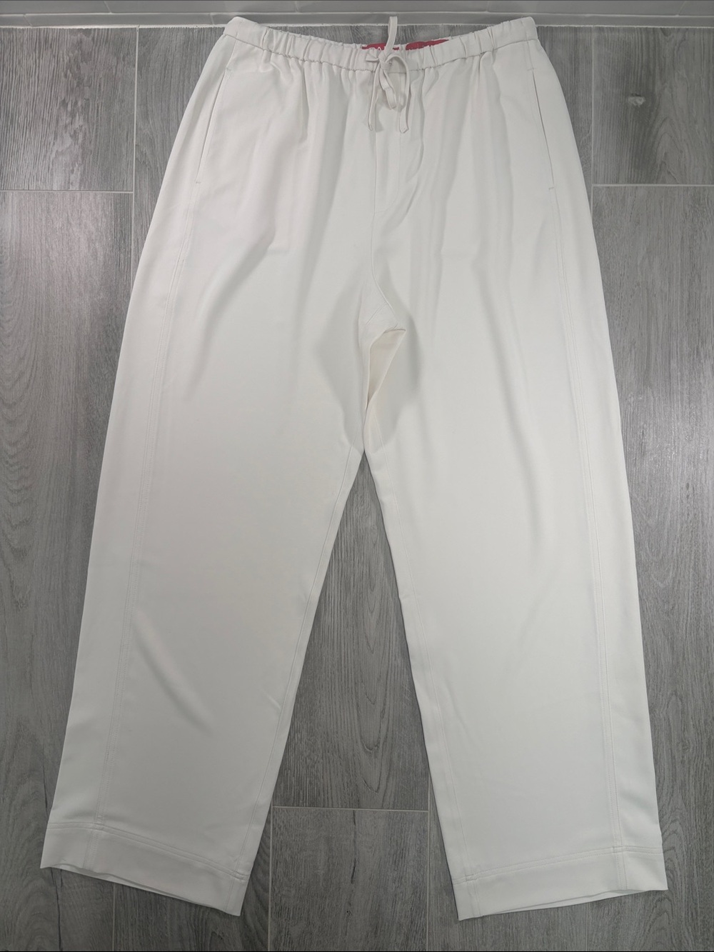 SPANX AirEssentials Wide Leg Pants Cream Oatmeal Off White Large Tall LT